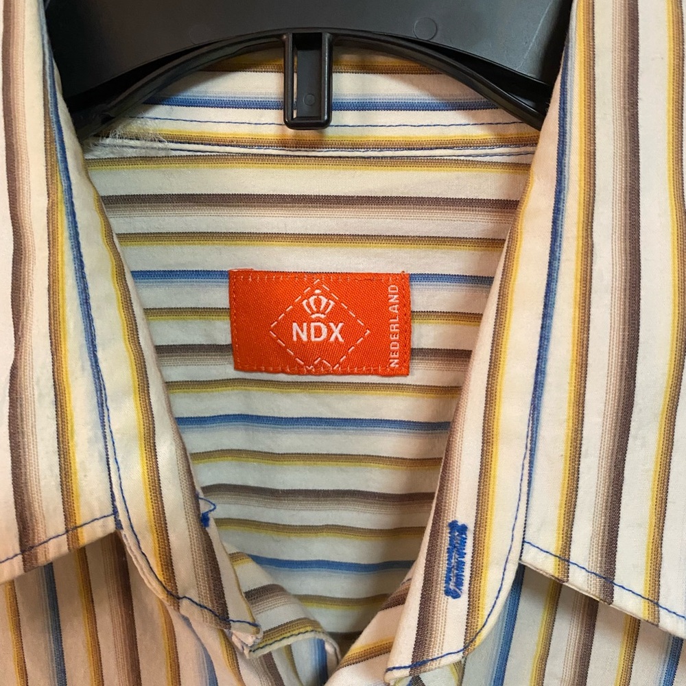 Classic Multicolor Striped Button-Down Shirt - image 2
